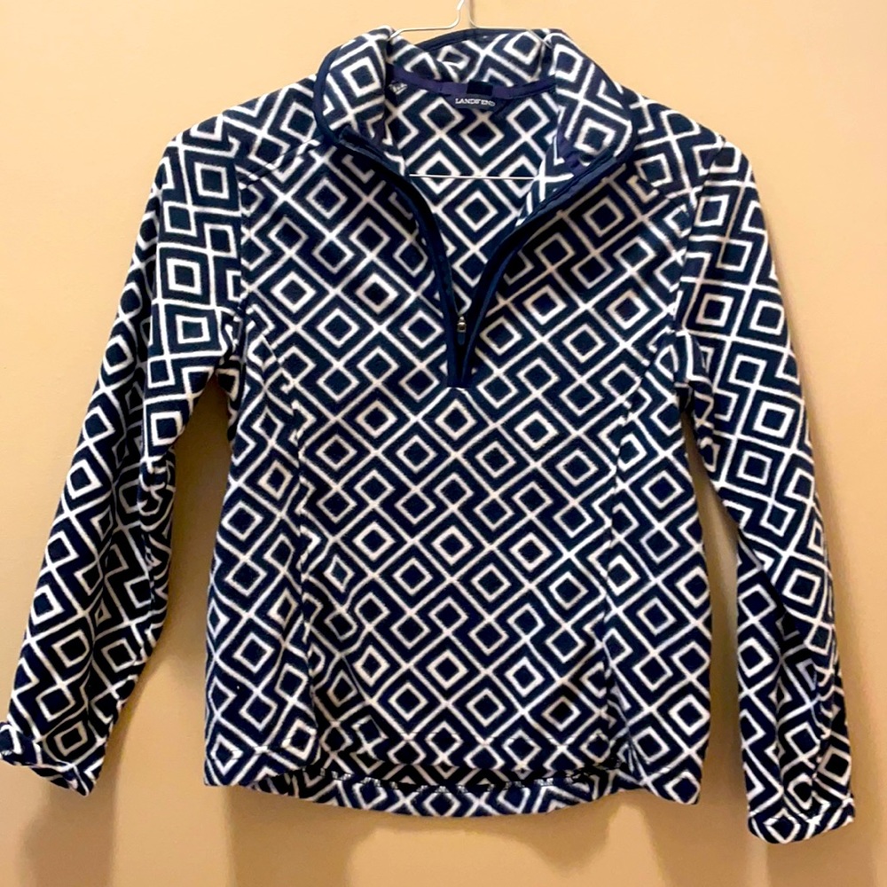 New Lands End pull over fleece